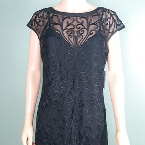 Jessica Simpson Lace/Ruffle Mini Dress